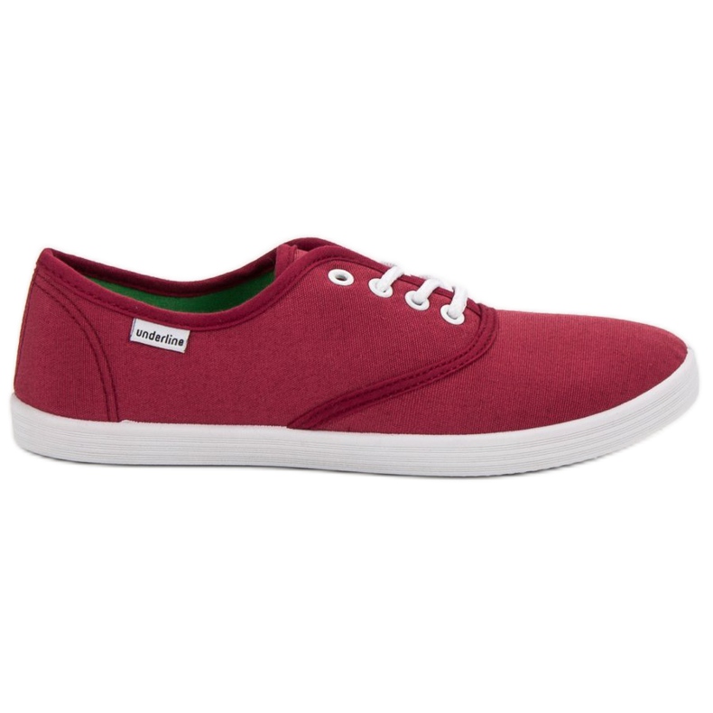 SHELOVET Zapatillas con cordones rojo