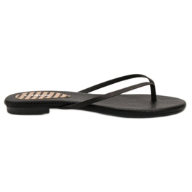 SHELOVET Chanclas clásicas negro