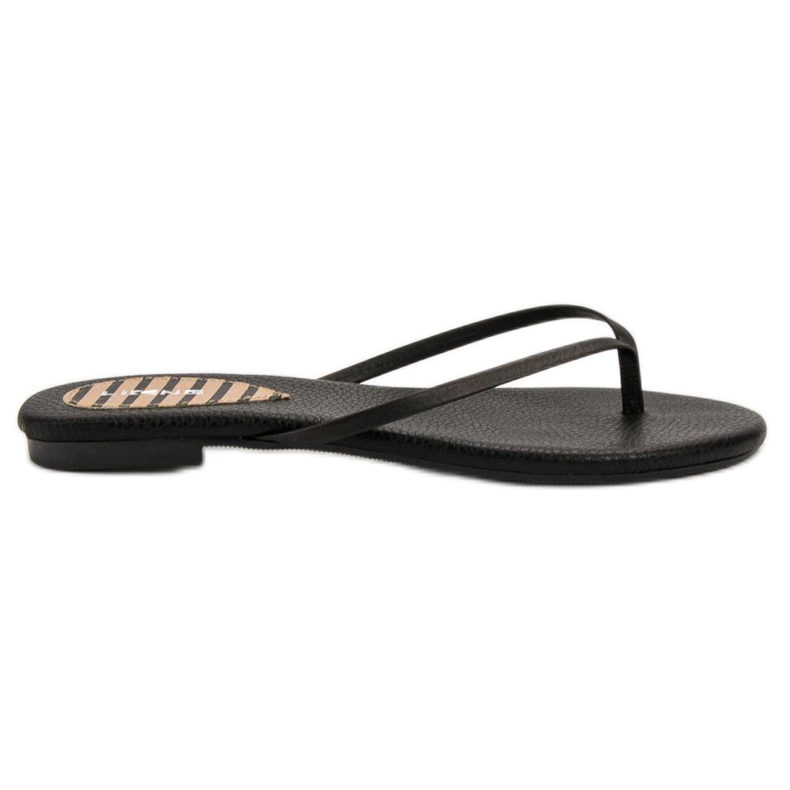 SHELOVET Chanclas clásicas negro