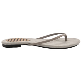 SHELOVET Chanclas clásicas gris