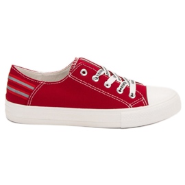 SHELOVET Zapatillas bajas rojo