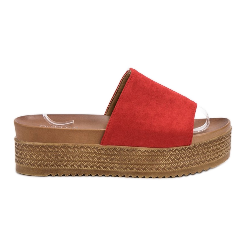 Queen Vivi Zapatillas en la plataforma rojo