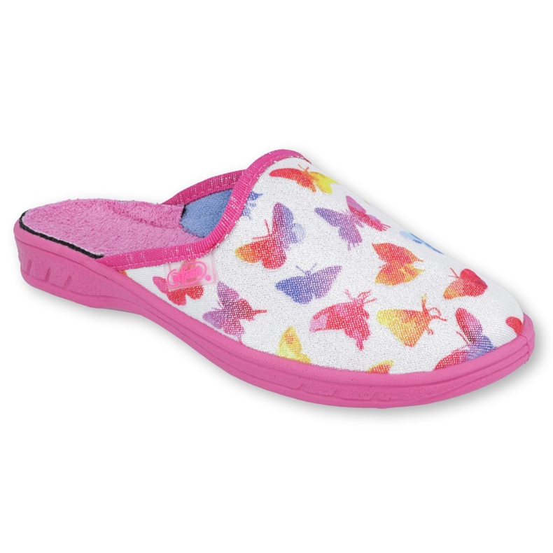 Zapatos infantiles befado de colores 707Y400 blanco rosado