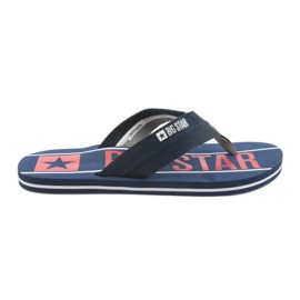 Zapatillas de hombre Big Star 174658 azul marino blanco rojo
