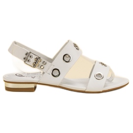 Kylie Sandalias blancas casuales blanco