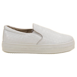 SHELOVET Zapatillas slip-on blancas blanco
