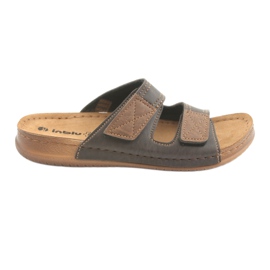 Pantuflas marrones Inblu TH015 para hombre marrón