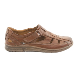 Sandalias confort hombre Riko 458 marrón