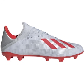 Las botas de fútbol adidas X 19.3 Fg M F35382 multicolor plata