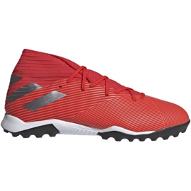 Botas de fútbol adidas Nemeziz 19.3 Tf M F34427 rojo rojo