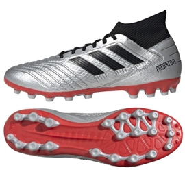 Botas de fútbol adidas Predator 19.3 Ag M F99989 multicolor plata