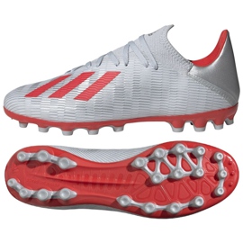 Botas de fútbol adidas X 19.3 Ag M F35336 multicolor plata