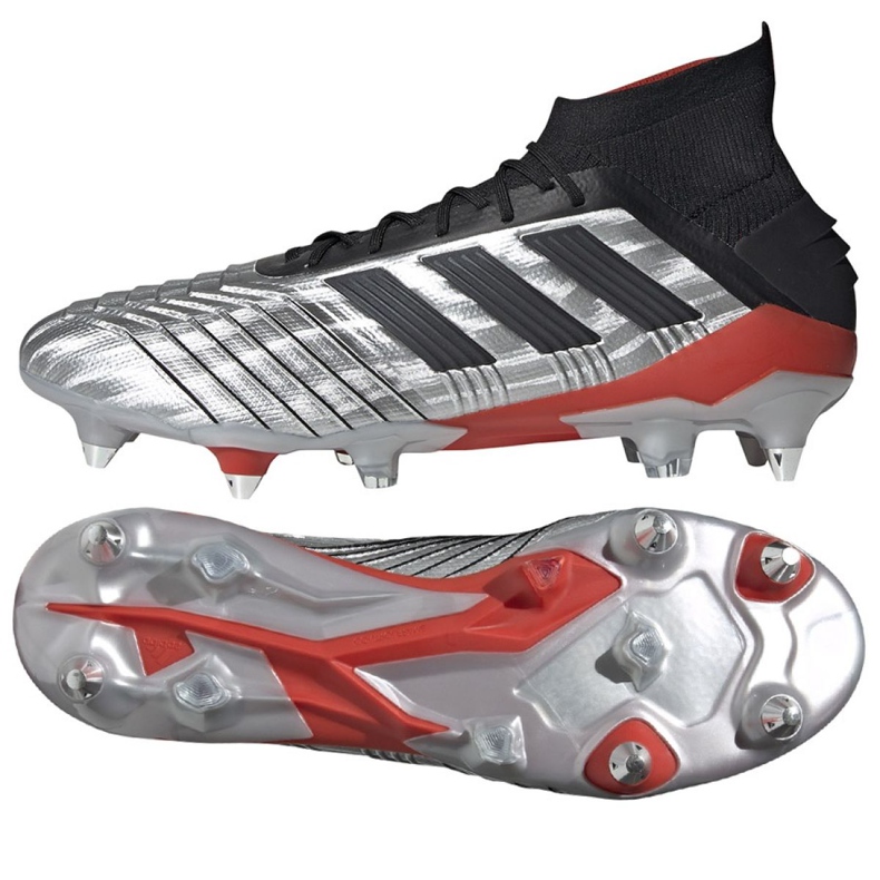 Botas de fútbol adidas Predator 19.1 Sg M F99986 multicolor plata Botas de fútbol adidas Predator 19.1 Sg M F99986 multicolor plata