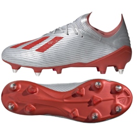 Botas de fútbol adidas X 19.1 Sg M F35311 multicolor plata