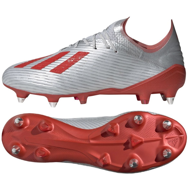 Botas de fútbol adidas X 19.1 Sg M F35311 multicolor plata Botas de fútbol adidas X 19.1 Sg M F35311 multicolor plata