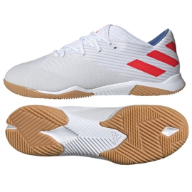 Zapatos de interior adidas Nemeziz Messi 19.3 In M F34431 blanco blanco