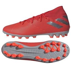 Botas de fútbol adidas Nemeziz 19.3 Ag M F99994 rojo rojo