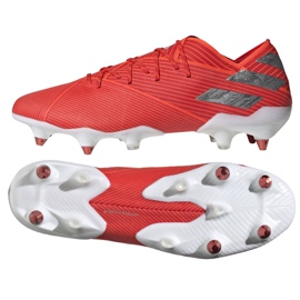 Botas de fútbol adidas Nemeziz 19.1 Sg M F99855 rojo rojo