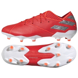Botas de fútbol adidas Nemeziz 19.1 Fg M F34408 rojo rojo
