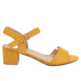 Sandalias de tacón amarillo 8103 Yellow