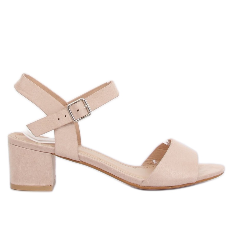Sandalias de tacón beige 8103 Beige