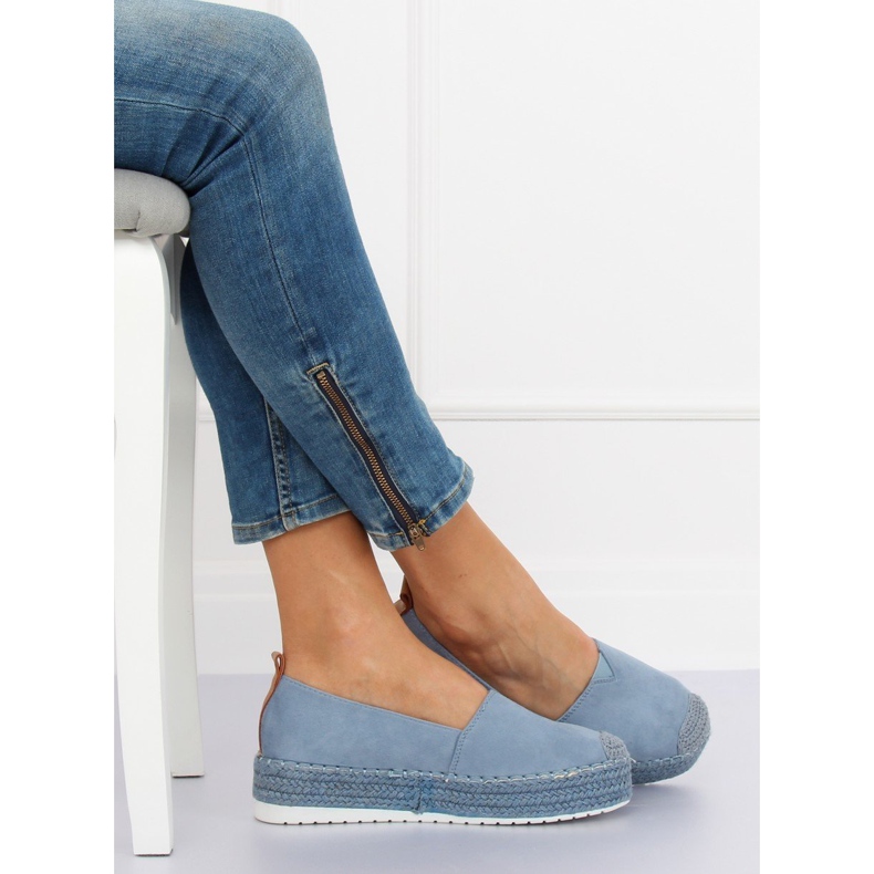 Alpargatas en los tacones azules BL247 Azul II-GAT