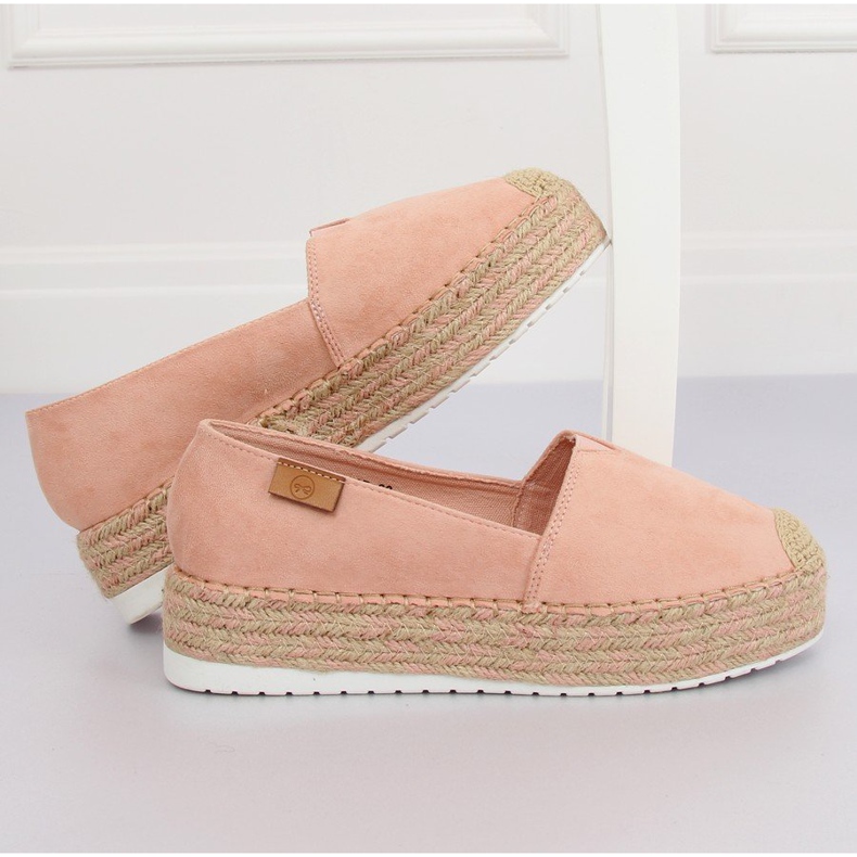 Alpargatas en rosa alta suela BL267 Rosa II-GAT rosado