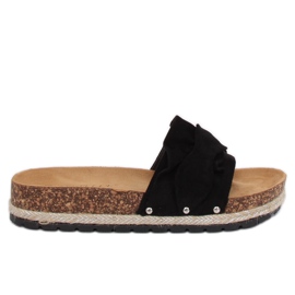 Zapatillas alpargatas negras BJS-002 Negra negro