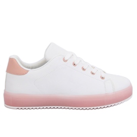 Deportivas blancas y rosas de mujer 9118 Pink blanco