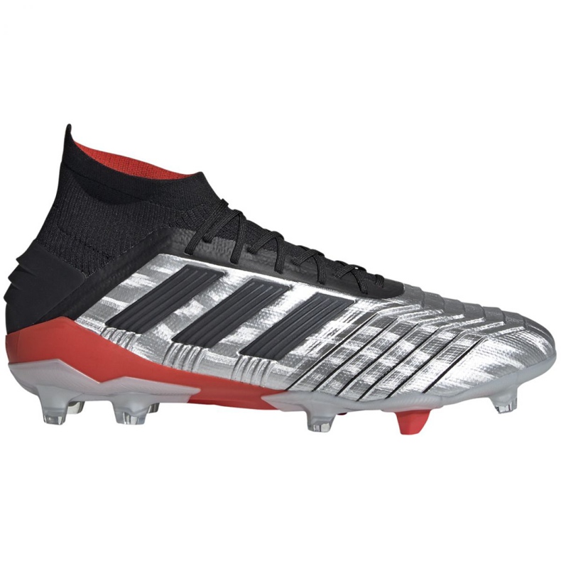 Botas de fútbol adidas Predator 19.1 Fg M F35607 gris plata Botas de fútbol adidas Predator 19.1 Fg M F35607 gris plata