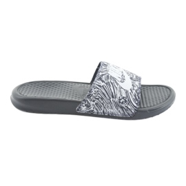 Chanclas Nike Benassi Just Do It Print 631261-403 blanco azul marino