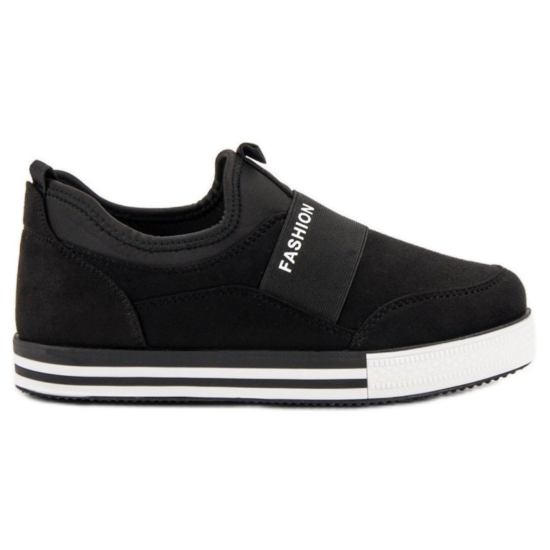 SHELOVET Zapatillas sin cordones negro