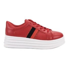 SHELOVET Zapatos deportivos rojos