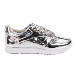SHELOVET Calzado deportivo lacado gris