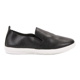 Renda Slipons negros