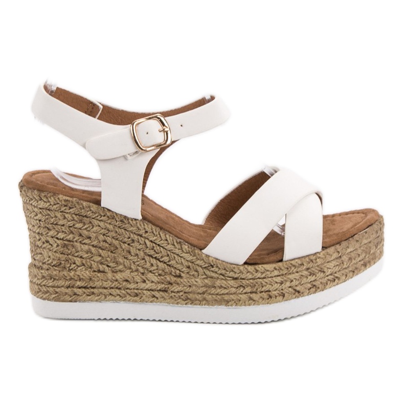JESSY ROSS Sandalias de ante blancas blanco