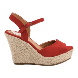 Sandalias rojas rojo