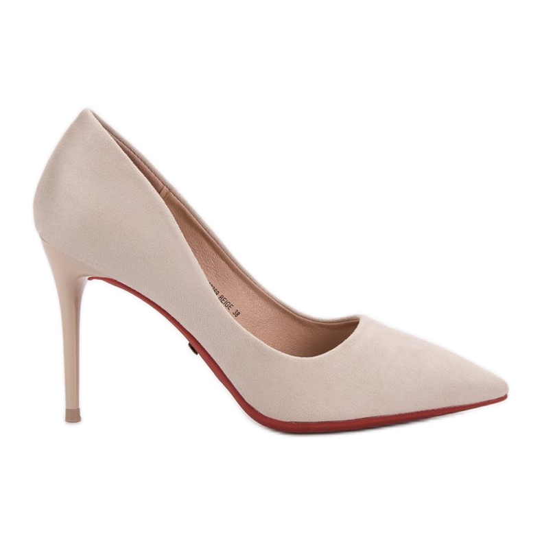 Jumex Tacones de ante beige