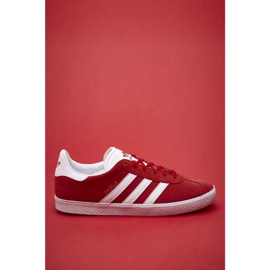 Adidas Gazelle J 543 Calzado Escarlata Oro Blanco Metálico rojo