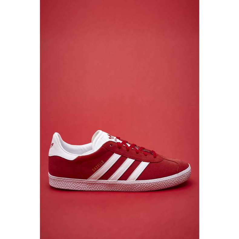Adidas Gazelle J 543 Calzado Escarlata Oro Blanco Metálico rojo