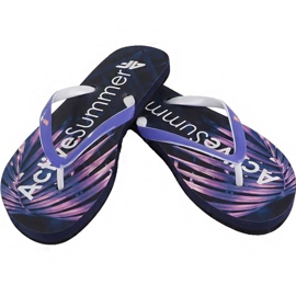 Pantuflas 4f W H4L19-KLD004 30S azul marino oscuro multicolor