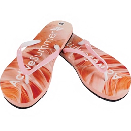 Pantuflas 4f W H4L19-KLD004 64S salmón multicolor multicolor