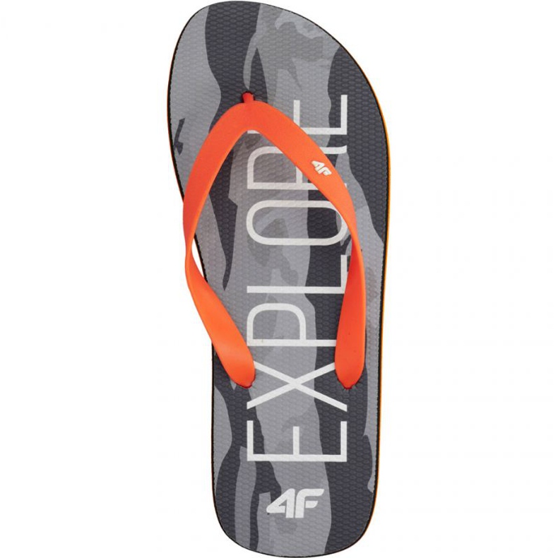 Pantuflas 4f M H4L19-KLM001 20S deep black / orange negro naranja multicolor