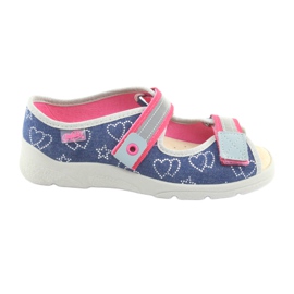 Calzado infantil befado 869Y134 gris rosado azul marino