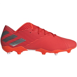 Botas de fútbol adidas Nemeziz 19.2 Fg M F34385 rojo rojo