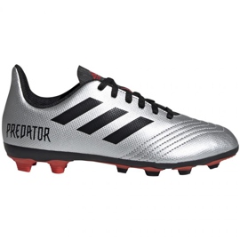 Botas de fútbol adidas Predator 19.4 FxG Jr G25822 multicolor plata