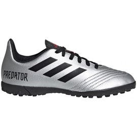 Botas de fútbol adidas Predator 19.4 Tf Jr G25825 multicolor plata