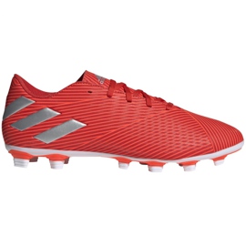 Botas de fútbol adidas Nemeziz 19.4 FxG M F34393 rojo rojo