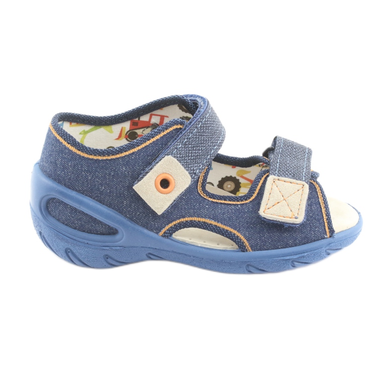 Calzado infantil befado pu 065P126 marrón azul marino