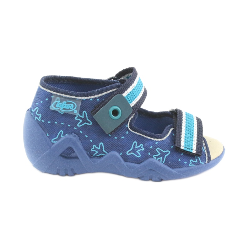 Calzado infantil befado 350P004 azul marino azul verde